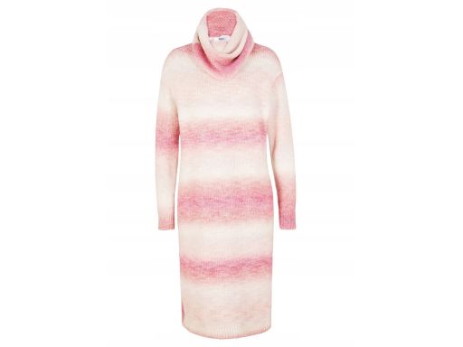 B.P.C sukienka dzianinowa różowa z golfem r.40/42
