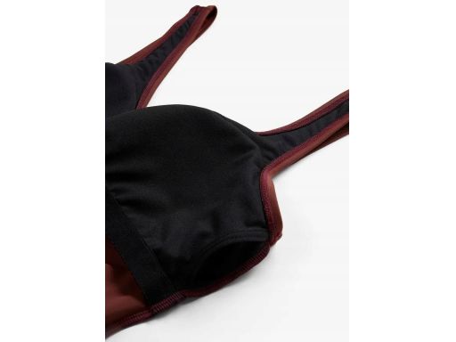 B.P.C kostium kąpielowy z troczkami i marszczeniem brązowy r.52