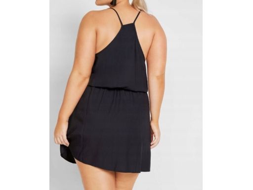 B.P.C sukienka czarna plażowa z wiskozy ^36