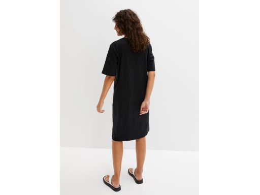 B.P.C sukienka shirtowa czarna midi r.44/46