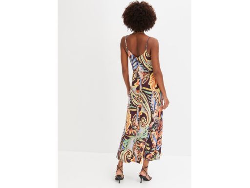 B.P.C asymetryczna sukienka kolorowa we wzorki r.44/46