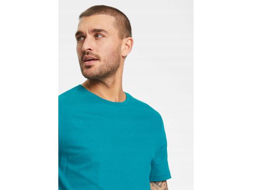 B.P.C t-shirt męski bawełniany ciemny turkus XXL.