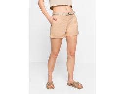 B.P.C krótkie spodenki morelowe +pasek r.34