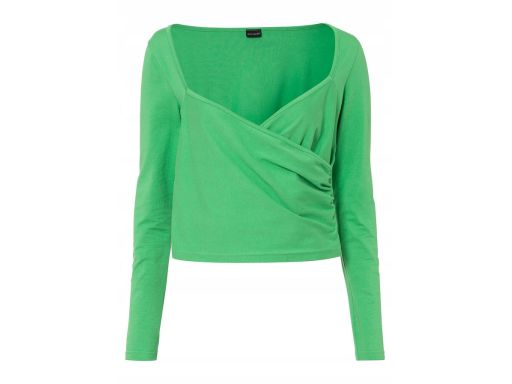 B.P.C bluzka zielona kopertowa ^32/34