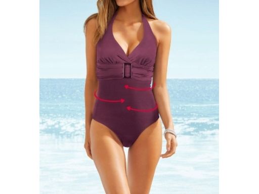 B.P.C kostium jednoczęściowy bordo r.48