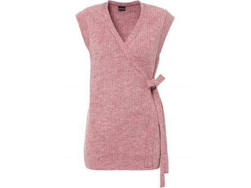 B.P.C kamizelka dzianinowa damska kopertowa z wiązaniem 36/38.
