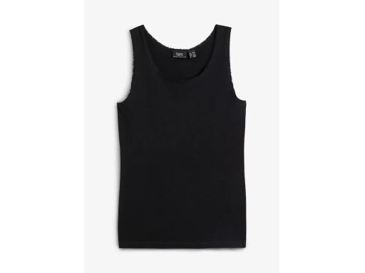 B.P.C top czarny z koronką ^36/38