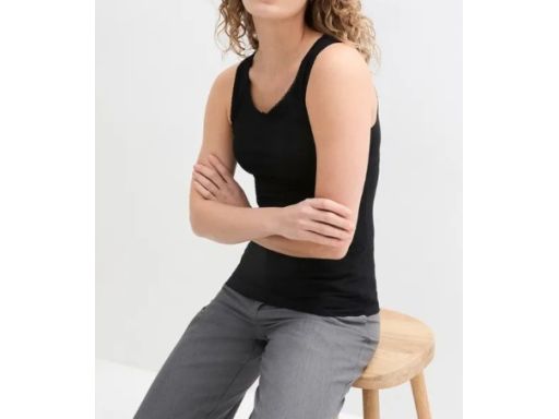 B.P.C top czarny z koronką ^36/38