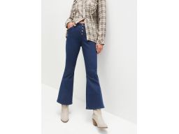 B.P.C ciemne jeansy bootcut 7/8 r.48