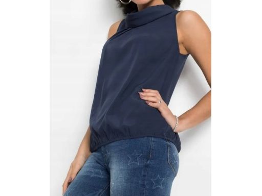 B.P.C bluzka bez rękawów granatowa r.34
