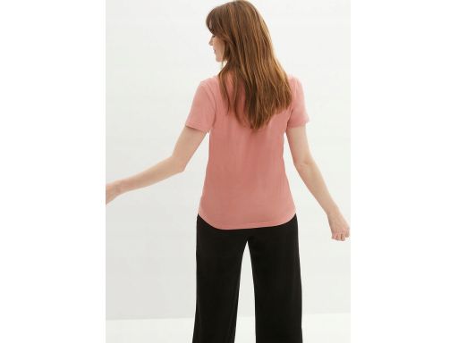 B.P.C t-shirt różowy z dekoltem V 40/42.