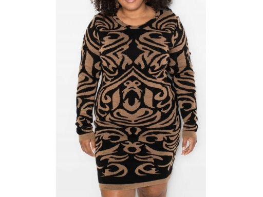 B.P.C ołówkowa sukienka dzianinowa we wzory ^32/34