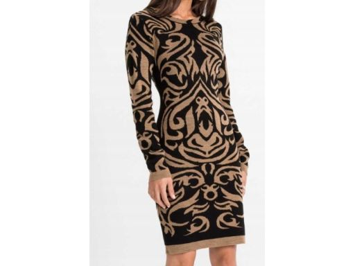 B.P.C ołówkowa sukienka dzianinowa we wzory ^32/34