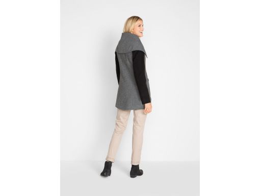 B.P.C szary płaszcz z dużym kołnierzem r.38