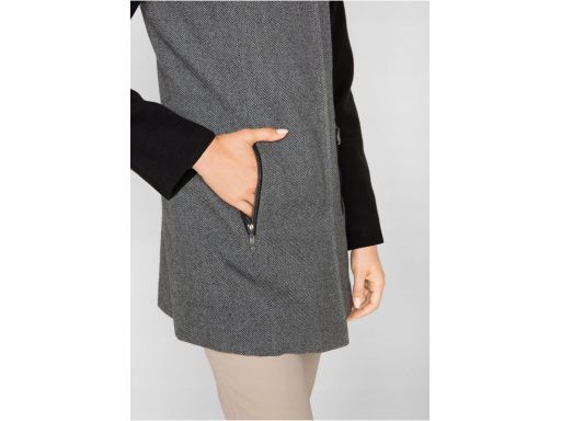 B.P.C szary płaszcz z dużym kołnierzem r.38