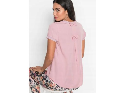 B.P.C bluzka tunikowa z kokardkami na plecach różowa ^36
