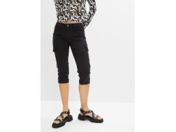 B.P.C spodnie bojówki 3/4 damskie czarne r.48