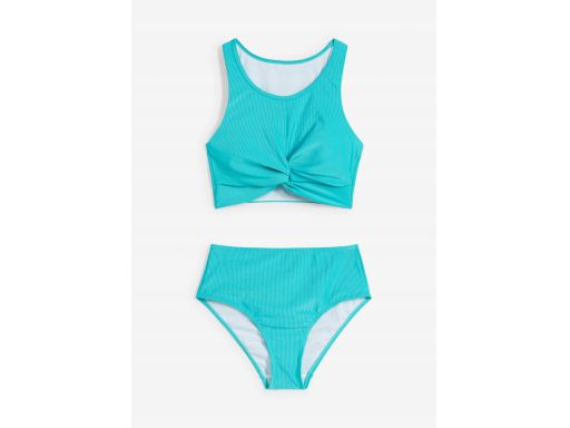 B.P.C bikini bustier turkus szmaragdowy z figami wysoki stan ^44