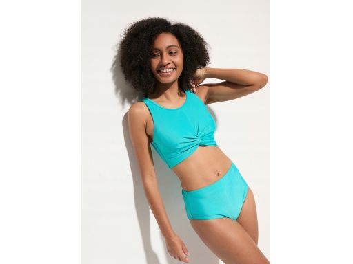 B.P.C bikini bustier turkus szmaragdowy z figami wysoki stan ^44