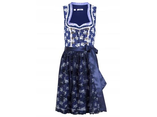 B.P.C. sukienka ludowa z fartuchem z koronki ^48