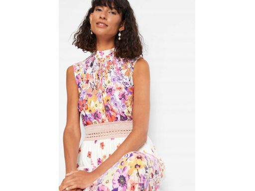 B.P.C długa sukienka z nadrukiem r.40/42