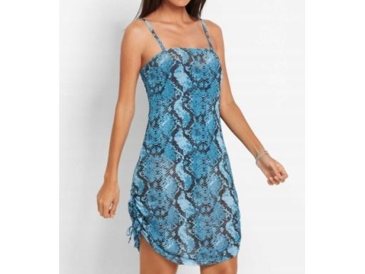 B.P.C sukienka plażowa tunika niebieska we wzory r.46