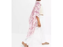 B.P.C poncho letnie z nadrukiem batikowym r.one size