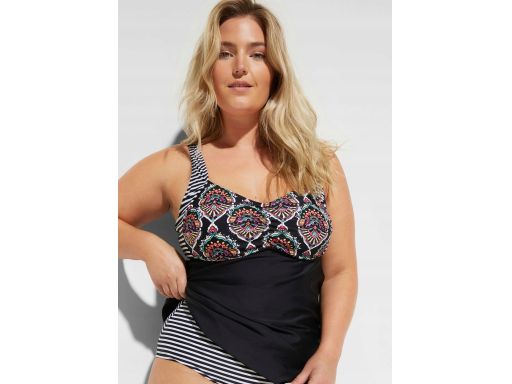 B.P.C figi kąpielowe w paski wysoki stan r.54