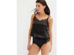 B.P.C. body czarne ze stringami i koronką ^36/38