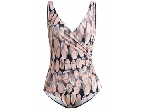 B.P.C kostium kąpielowy we wzory z efektem założenia kopertowego r.56