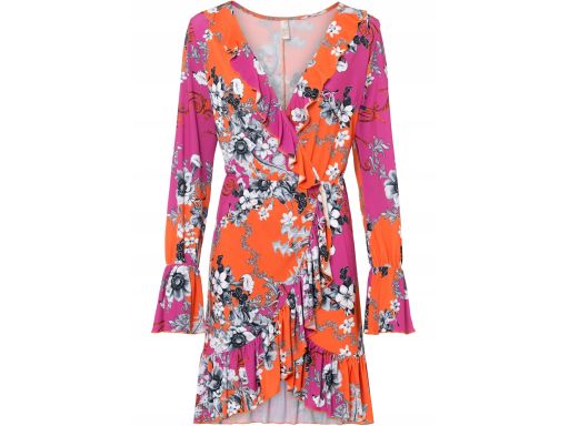 B.P.C sukienka wzorzysta falbany r.40/42