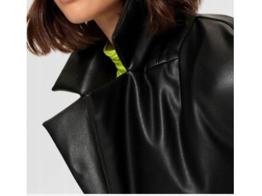 B.P.C kurtka-marynarka czarna eko skóra ocieplana r.40