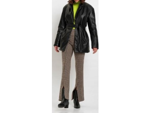 B.P.C kurtka-marynarka czarna eko skóra ocieplana r.40