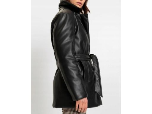 B.P.C kurtka-marynarka czarna eko skóra ocieplana r.40