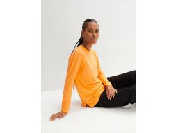 B.P.C t-shirt damski długi rękaw pomarańczowy ze stójką 48/50.