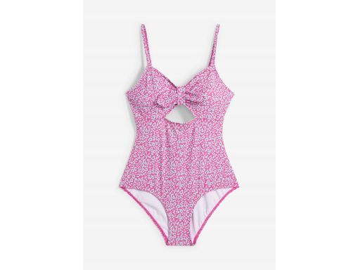 B.P.C kostium kąpielowy różowy w błękitne cętki 46.