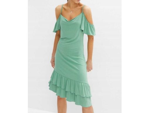 B.P.C sukienka asymetryczna z wiskozy 40/42.