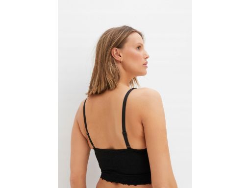 B.P.C biustonosz koronkowy top czarny ^34