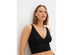B.P.C biustonosz koronkowy top czarny ^34