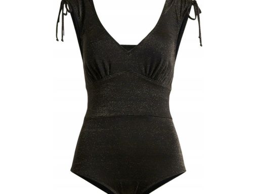 B.P.C kostium czarny jednoczęściowy złota nitka 46.