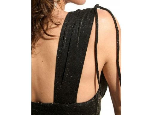 B.P.C kostium czarny jednoczęściowy złota nitka 46.