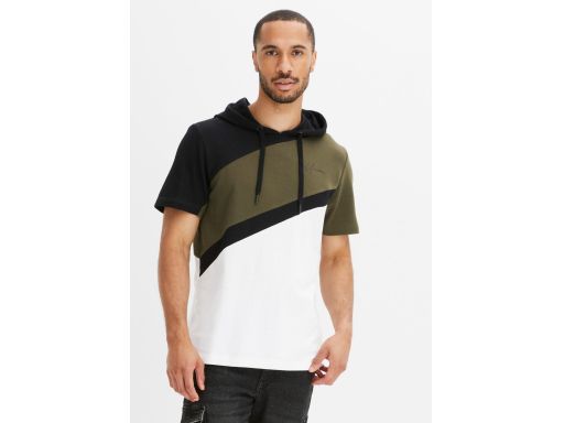B.P.C Bluza męska z kapturem krótki rękaw bawełniana ^60/62, XXL