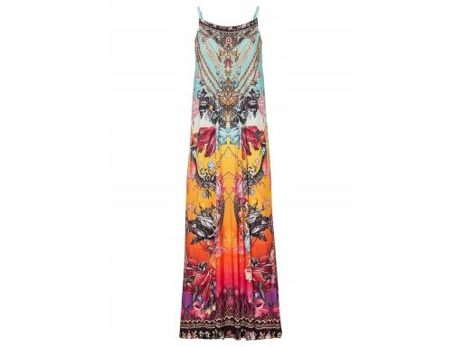 B.P.C długa sukienka letnia z nadrukiem ^44/46