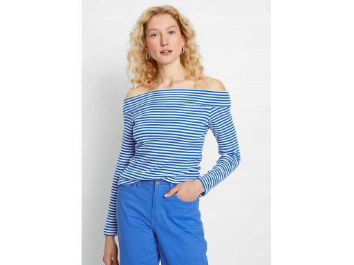B.P.C bluzka carmen prążek w paseczki 48/50.