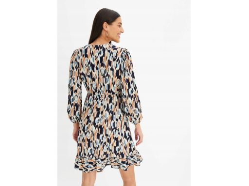 B.P.C sukienka kopertowa we wzory z wiskozy 54.