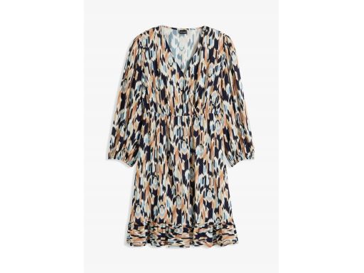 B.P.C sukienka kopertowa we wzory z wiskozy 54.
