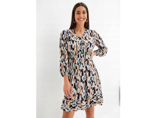 B.P.C sukienka kopertowa we wzory z wiskozy 54.