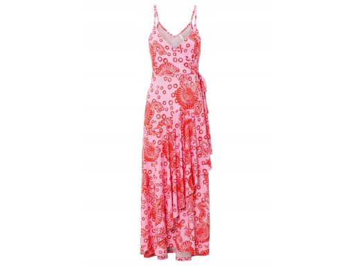 B.P.C wzorzysta sukienka maxi letnia 44/46.