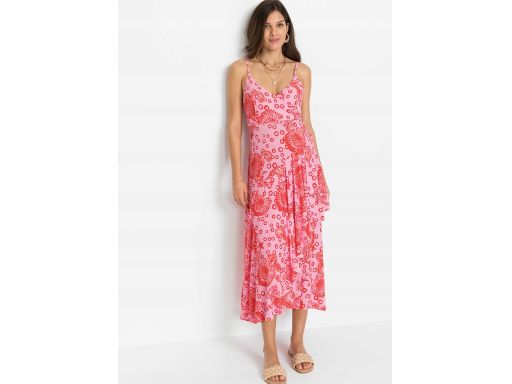 B.P.C wzorzysta sukienka maxi letnia 44/46.
