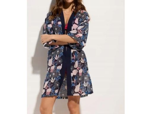 B.P.C tunika narzutka plażowa kimono we wzory r.48/50